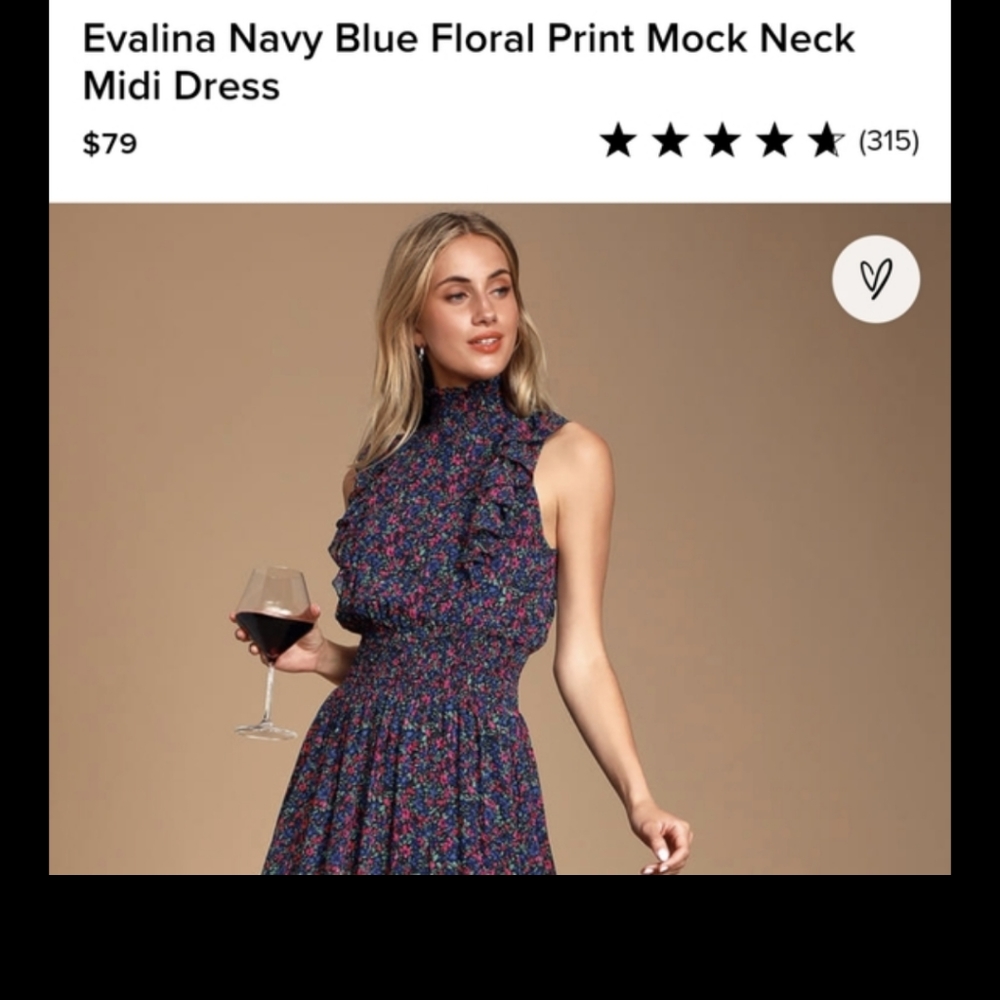 Never worn blue floral tiered maxi dress